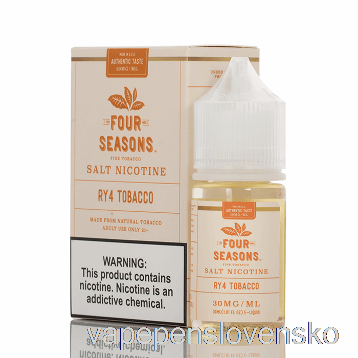 Ry4 Tabaková Soľ - štyri Ročné Obdobia - 30ml 50mg Vape Slovensko